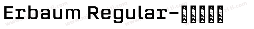 Erbaum Regular字体转换